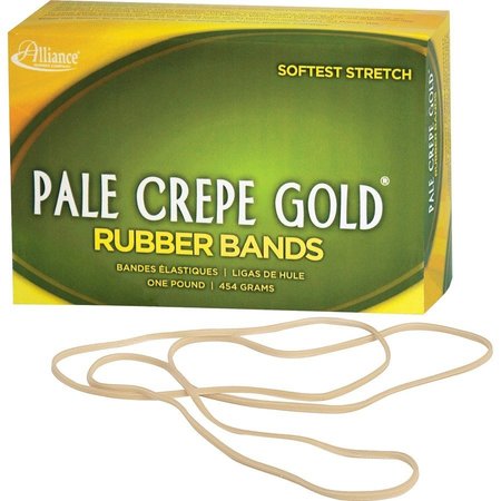 ALLIANCE RUBBER Rubber Bands, Size 117B, 1lb, 7"x1/8", Approx. 300/BX, NL PK ALL21405